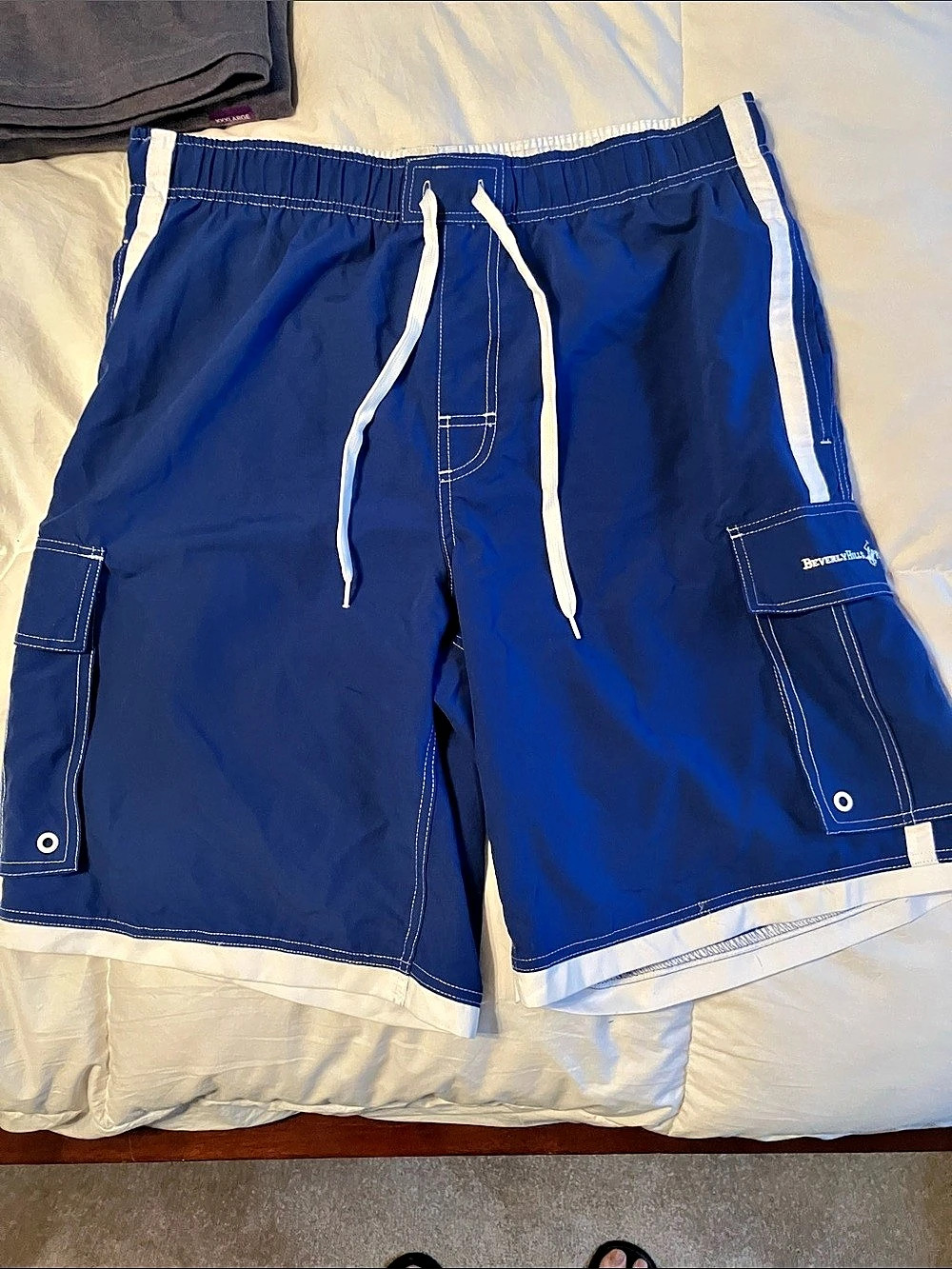 Beverly Hills Polo Club Men's Color Block Swim Trunks